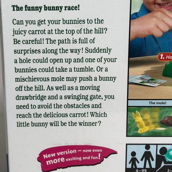 New Sealed Ravensburger Game Funny Bunny 4 Years Plus -Quick and Fun Family Game - Picture 13 of 15